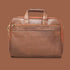 Omrith Genuine Leather Brown Croco Laptop Messenger Bag For Men